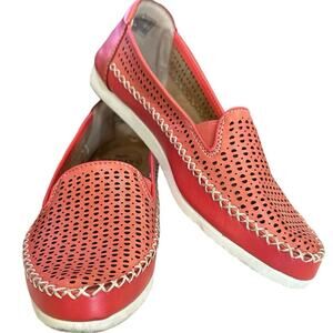 Earth Origins Women's orange Pink Slip-On Comfort Shoes Cutout 
Spring size 8